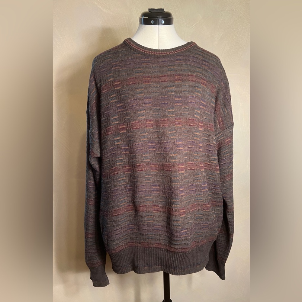 Today's Man Long Sleeve Pullover Modest Grandpa Pullover Sweater, Italy|Size:L
